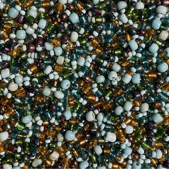 BALI HAI Handmade Beaded Turquoise Wristlet Zippered Clutch - Picture 6 of 7